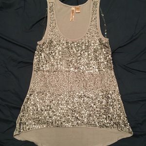 Dressy sequined tank